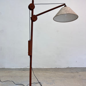 Stehlampe mit verstellbarem Arm & Gegengewicht aus Dänemark