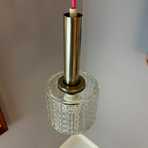 Hängelampe Glas Chrom