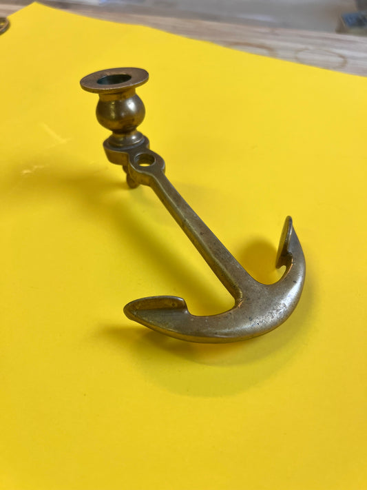 Kerzenständer Anker Messing