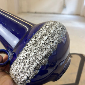 Vase 408-30 Fat Lava Königsblau von Fohr Keramik