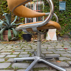 Drehstuhl Chrom Leder von Olymp