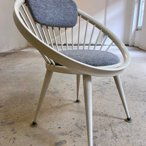 Circle Chair weiß von Yngve Ekström für Swedese