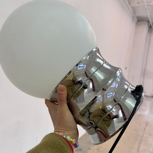 Tischlampe Chrom Opalglas VEB NARVA