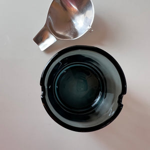 Aschenbecher Glas Edelstahl von Wilhelm Wagenfeld für WMF