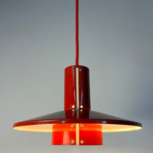 Lamellenlampe Flipper rot von Mogens Davidsen für von SC Sørensen