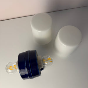 Wandlampe Modell 6065 blau von Sigvard Bernadotte für Ifö
