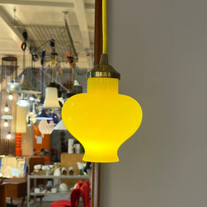 Hängelampe gelb Glas von Holmegaard
