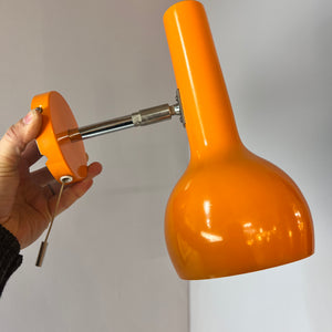 Wandlampe orange 70er