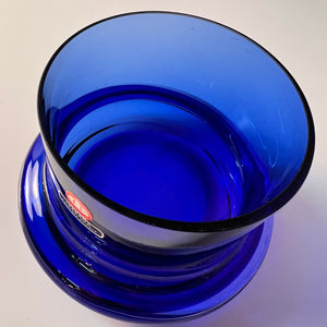 Schale Ikebana blau von Ingrid Glas