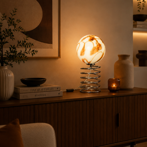 Tischlampe Spirale von Ingo Maurer für Honsel