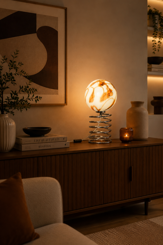 Tischlampe Spirale von Ingo Maurer für Honsel