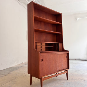 Bücherregal Teak mit Sekretär & Ausziehplatte von Johannes Sorth für Nexø