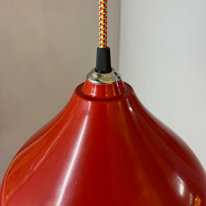 Hängelampe rot von Rolf Krüger für Staff