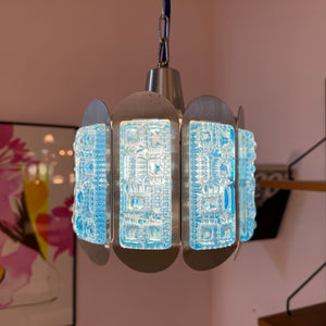 Hängelampe blau silber von Vitrika