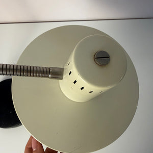 Schreibtischlampe altweiß mit beweglichem Arm