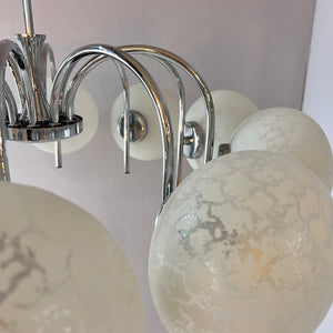 Kronleuchter mit 10 Kugeln von Richard Essig für Hustadt