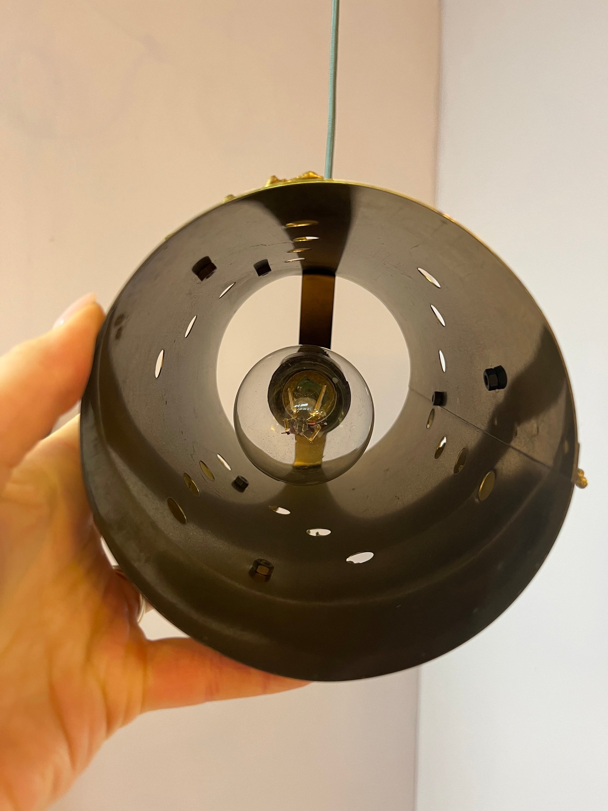 Hängelmape mit Messing Blättern von Svend Aage Holm Sørensen