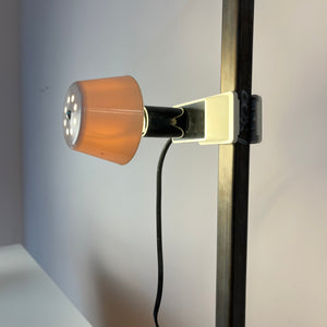 Klemmlampe weiß mit Metallschirm von Elios