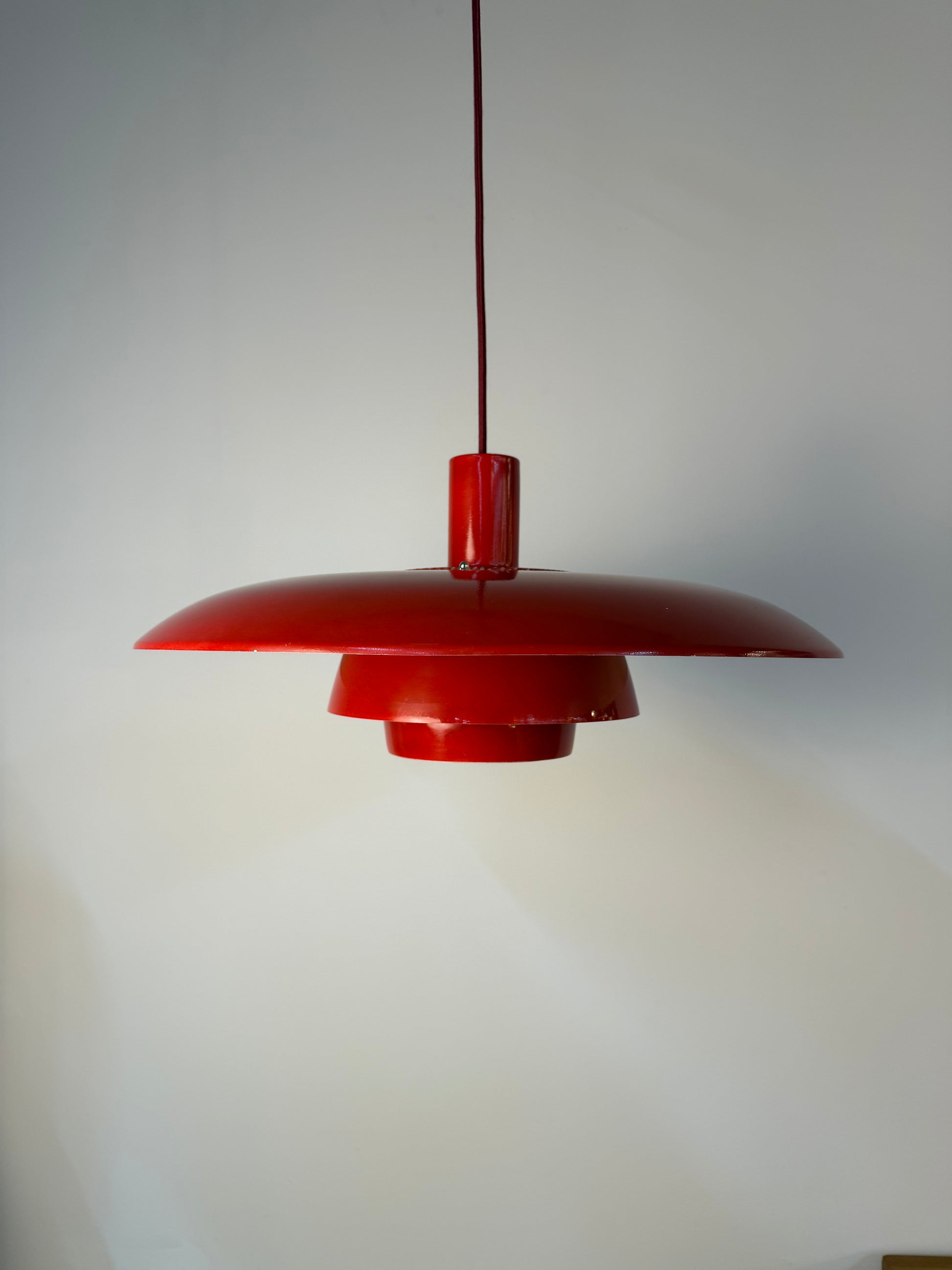Lamellenlampe rot aus Dänemark
