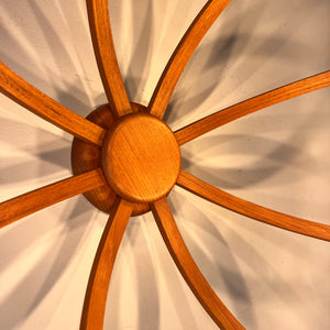 Achtarmige Wandlampe / Deckenlampe Teak von DOMUS