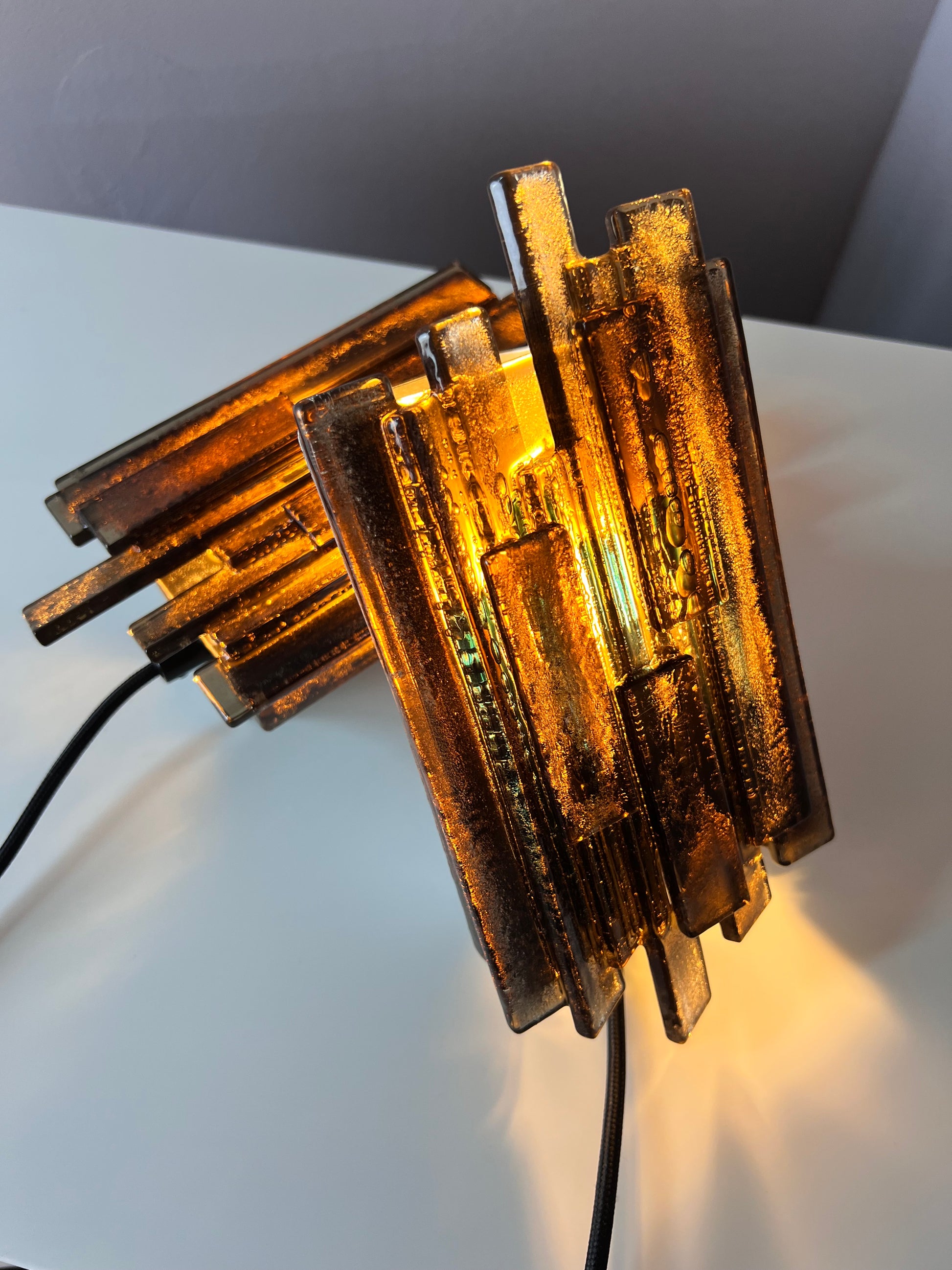 Set: 2x Wandlampe graubraun von Claus Bolby