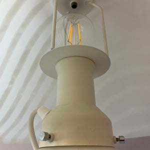 Pilzlampe weiß mit Zebramuster von Peill & Putzler