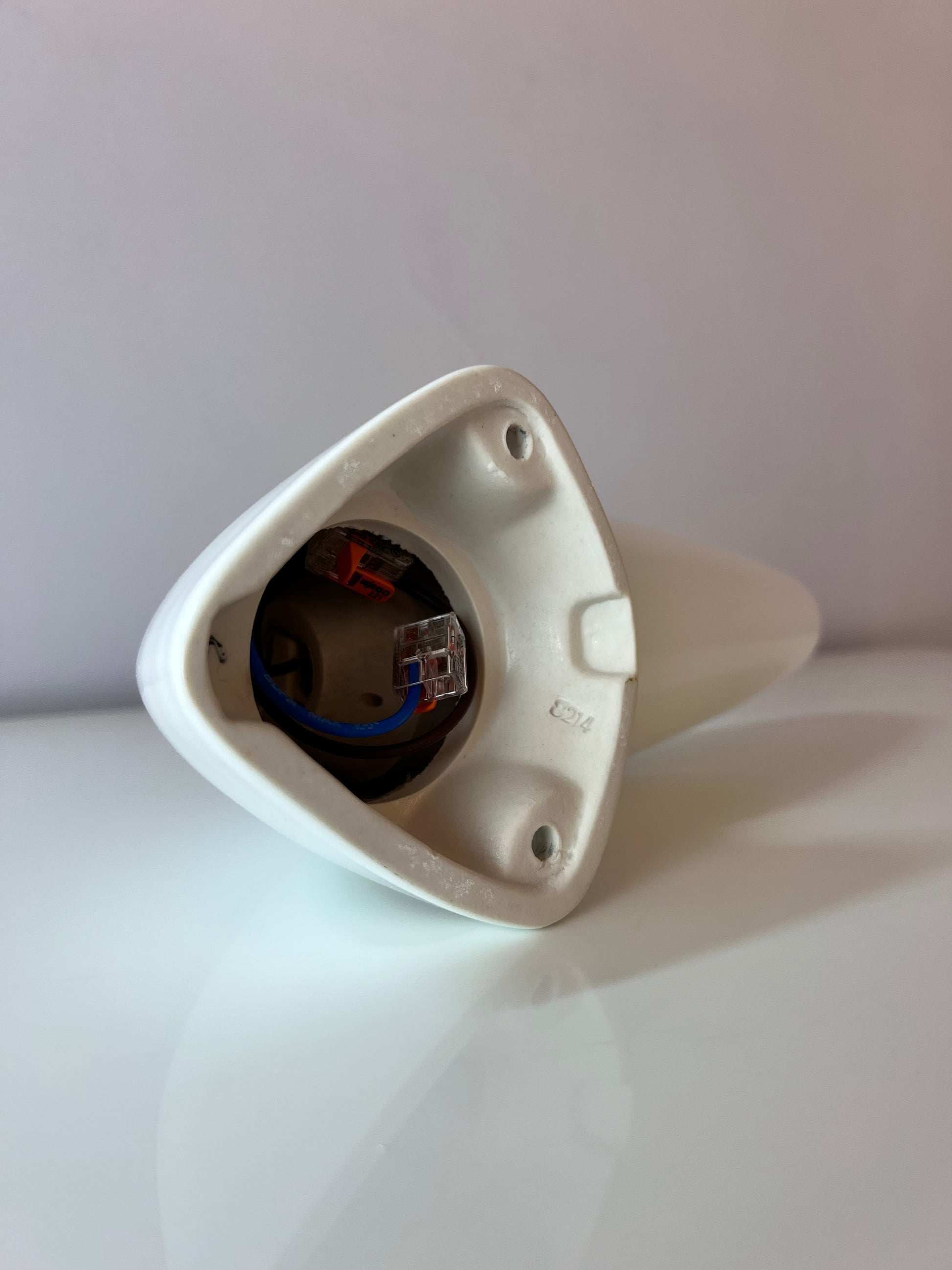 Wandlampe Modell 6035 weiß von Sigvard Bernadotte für Ifö