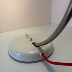 Schreibtischlampe weiß Metall von Helion - VEB Leuchtenbau Arnstadt