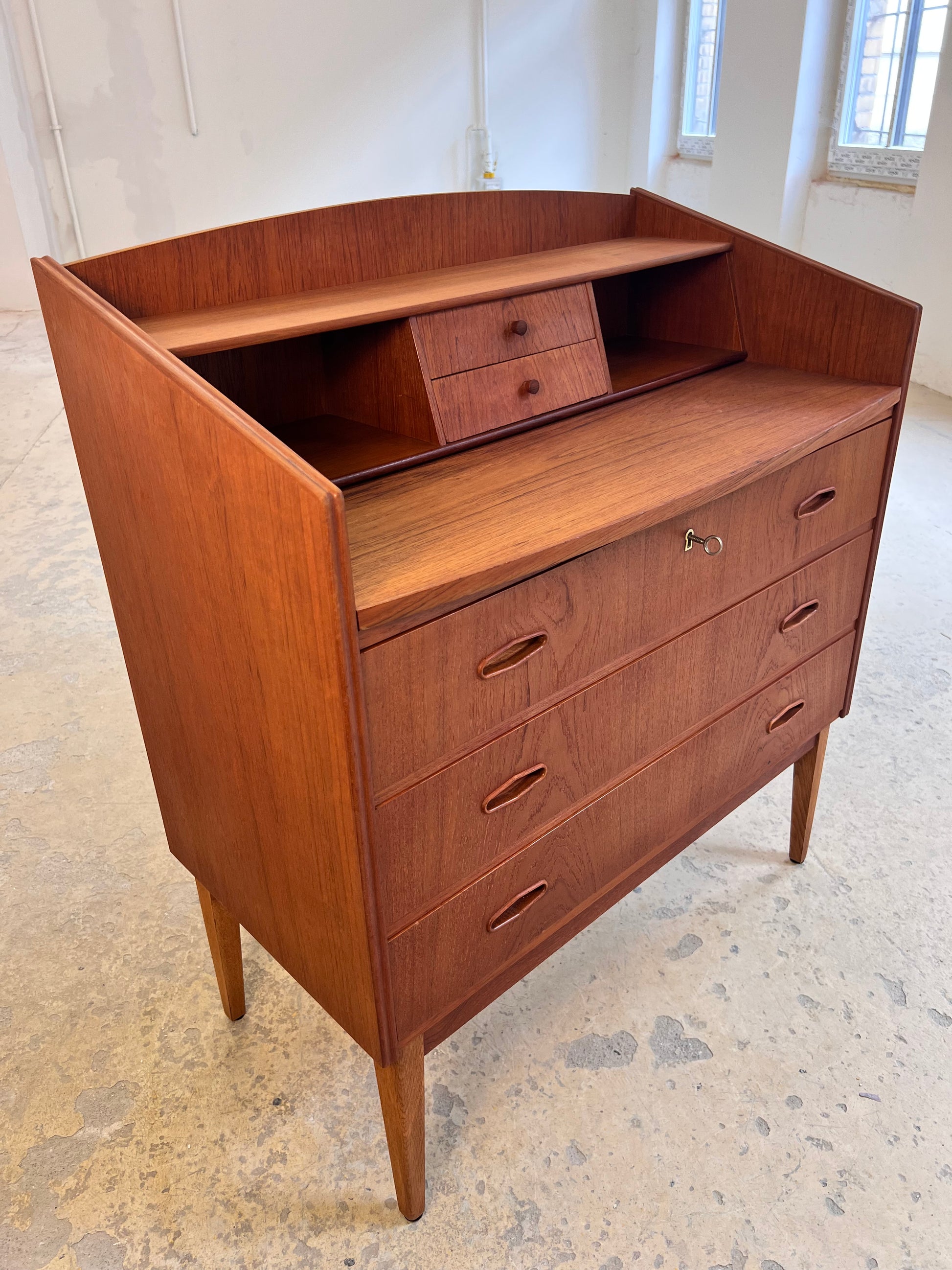 Sekretär Teak aus Dänemark