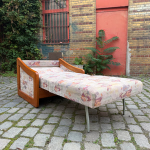 Schlafsessel / Gästebett Teak Textilstoff aus Dänemark