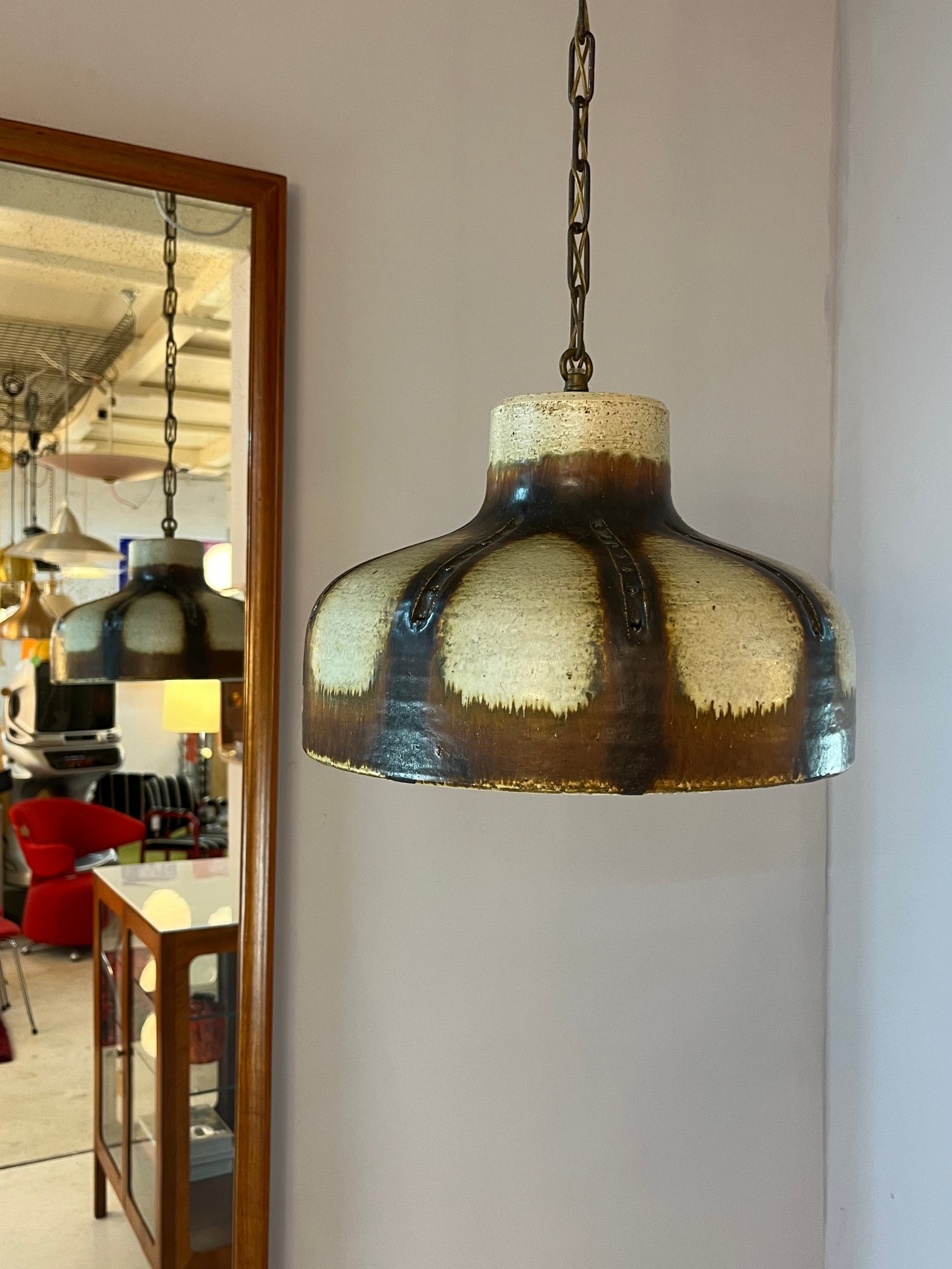 Hängelampe Modell 1079 Keramik von Axella Stentøj