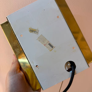 Wandlampe Eisglas Messing von Doria