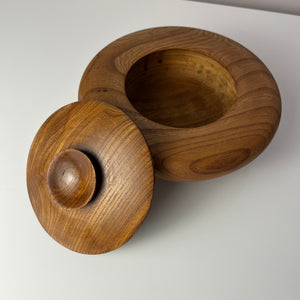 Dose Teak mit Deckel aus Dänemark