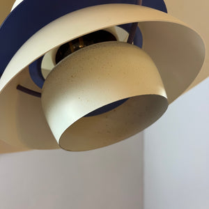 Lamellenlampe PH5 weiß von Poul Henningsen für Louis Poulsen