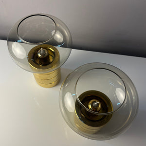 Kerzenständer Messing Rauchglas von FÖHL