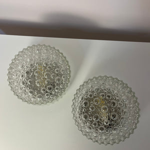 Wand-/ Deckenlampe Kristallglas mit schwarzem Sockel von STAFF