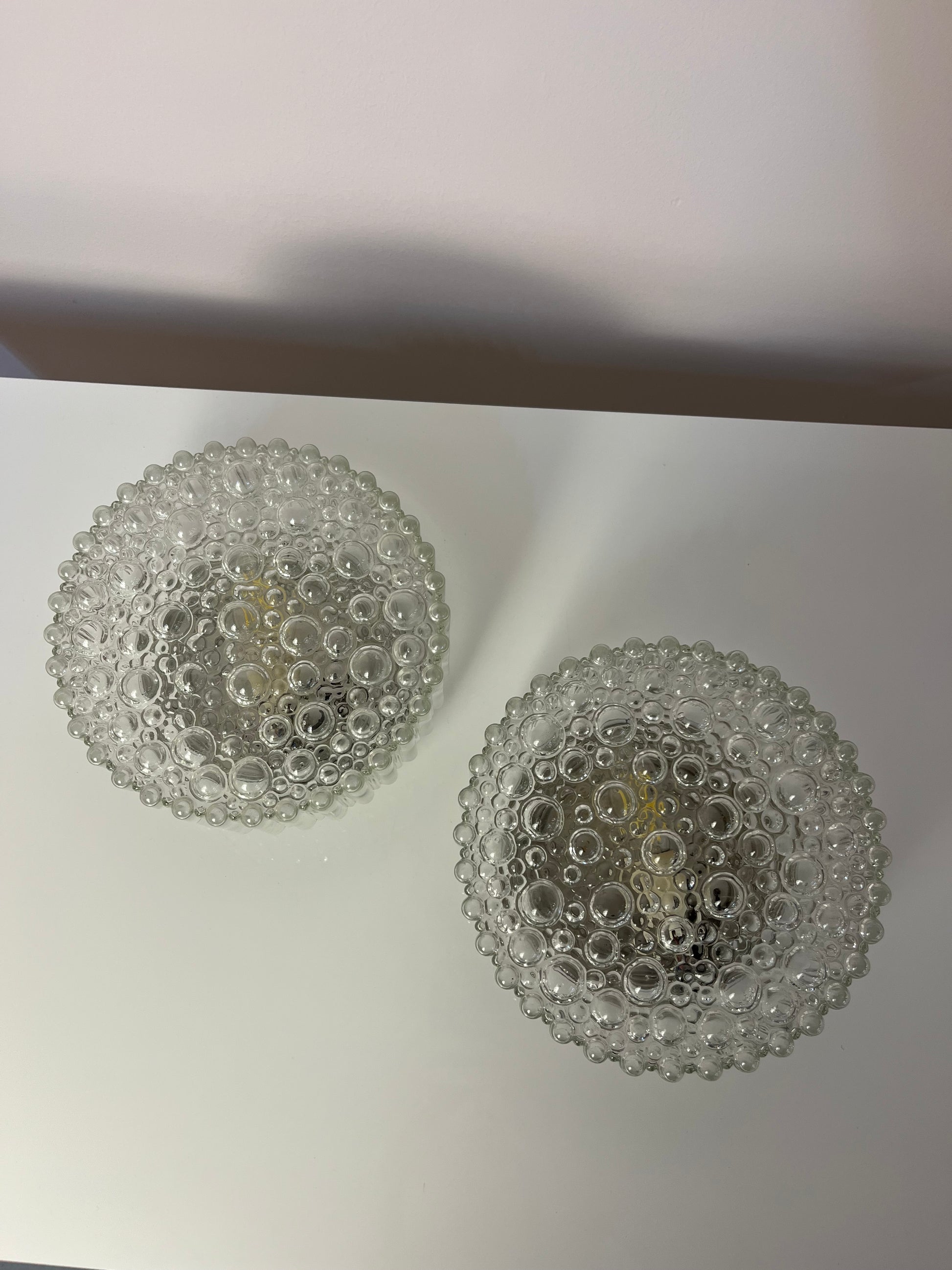 Wand-/ Deckenlampe Kristallglas mit schwarzem Sockel von STAFF