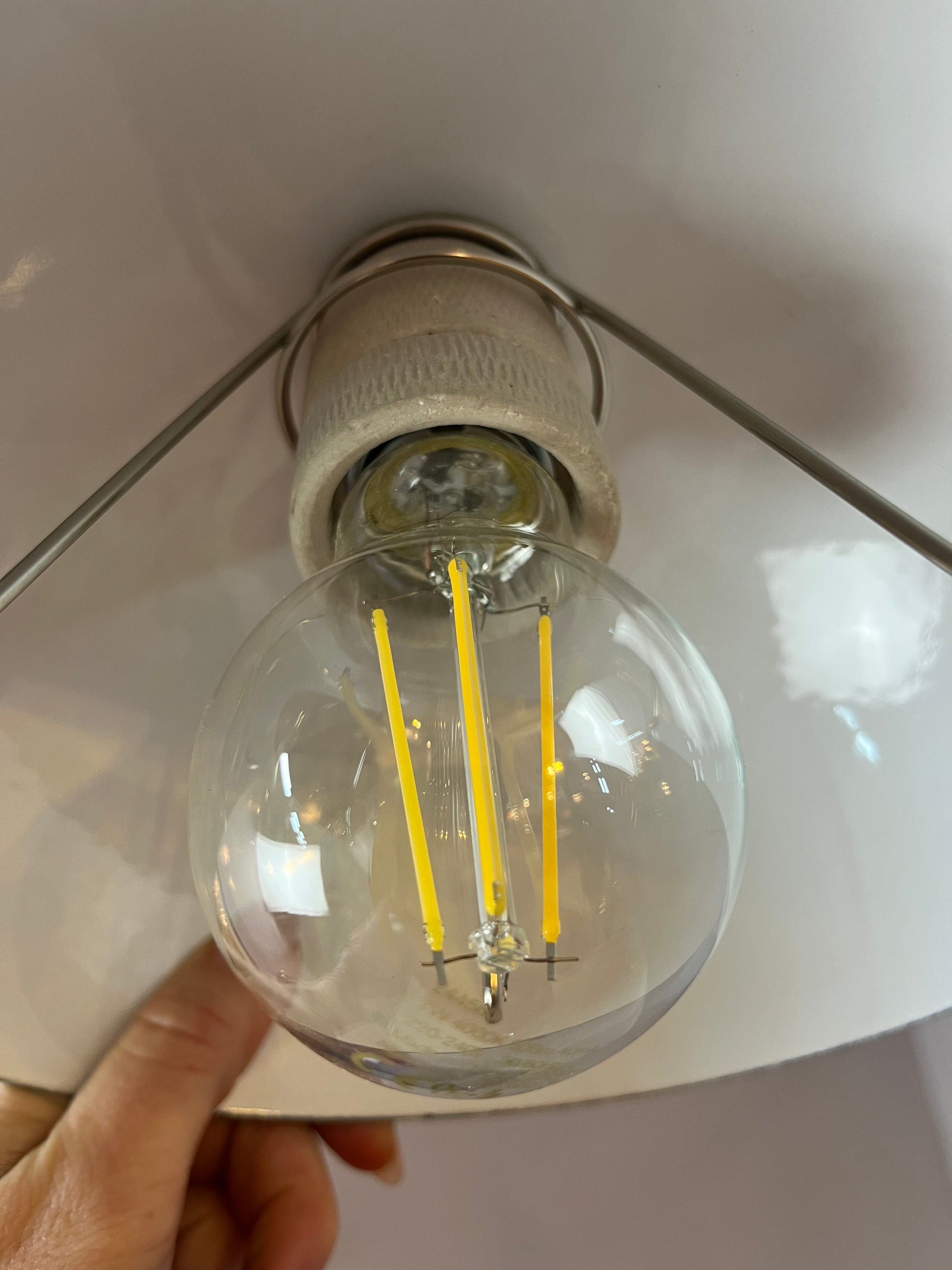 Hängelampe Flowerpot blau Emaille von Verner Panton für Louis Poulsen