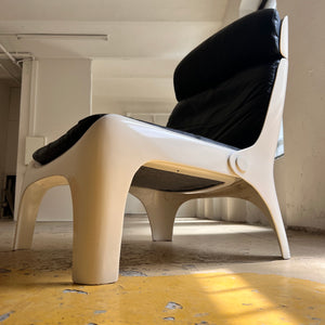 Sessel aus Fiberglas von Carl Straub 1970er Space Age
