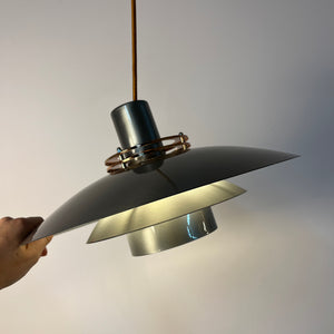 Kleine Lamellenlampe Leto silber kupfer von Top Lamper