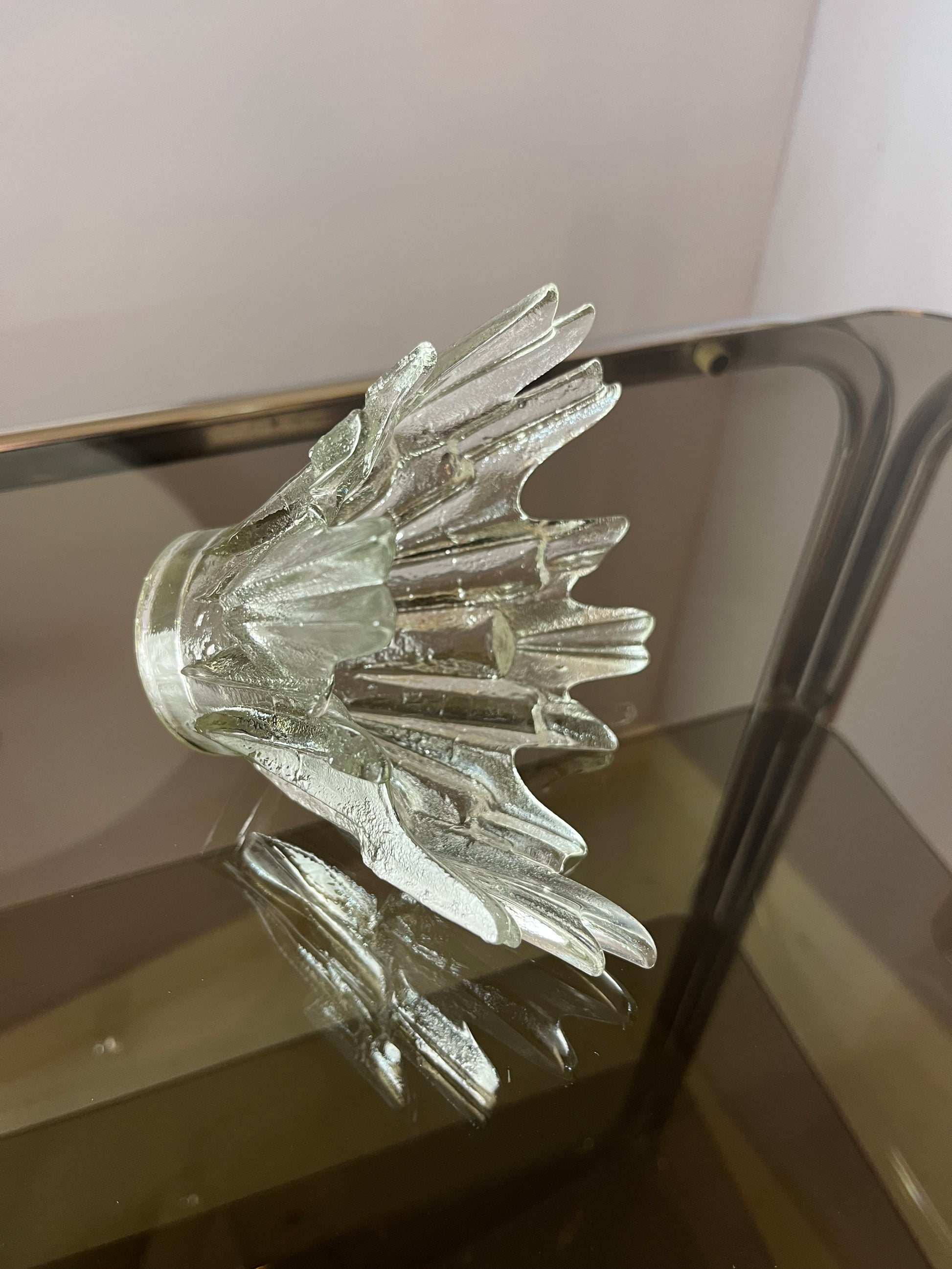 Kerzenhalter Revontulet Glas von Tauno Wirkkala für Humppila