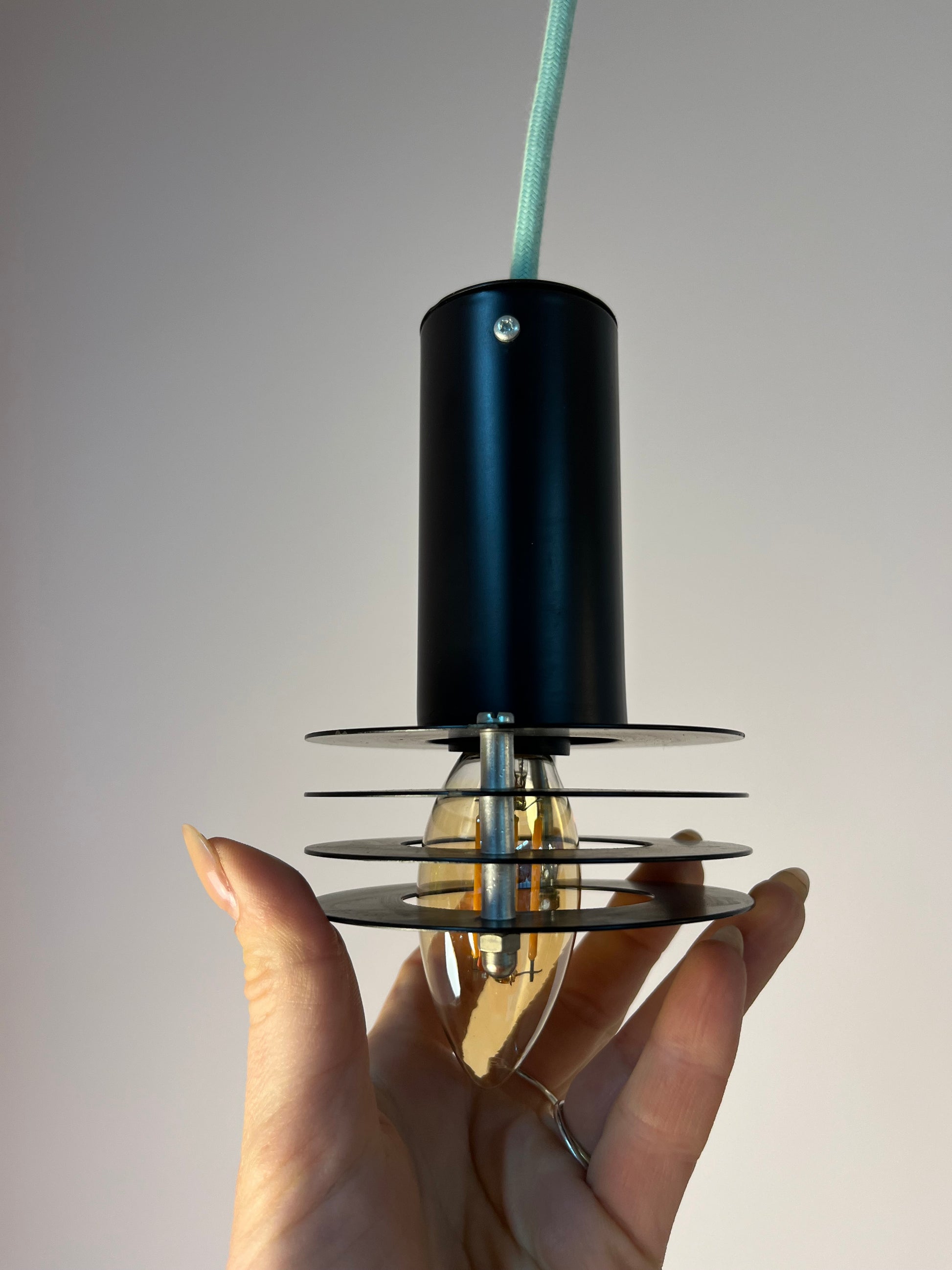 Set: 2x Lamellenlampe schwarz aus Dänemark
