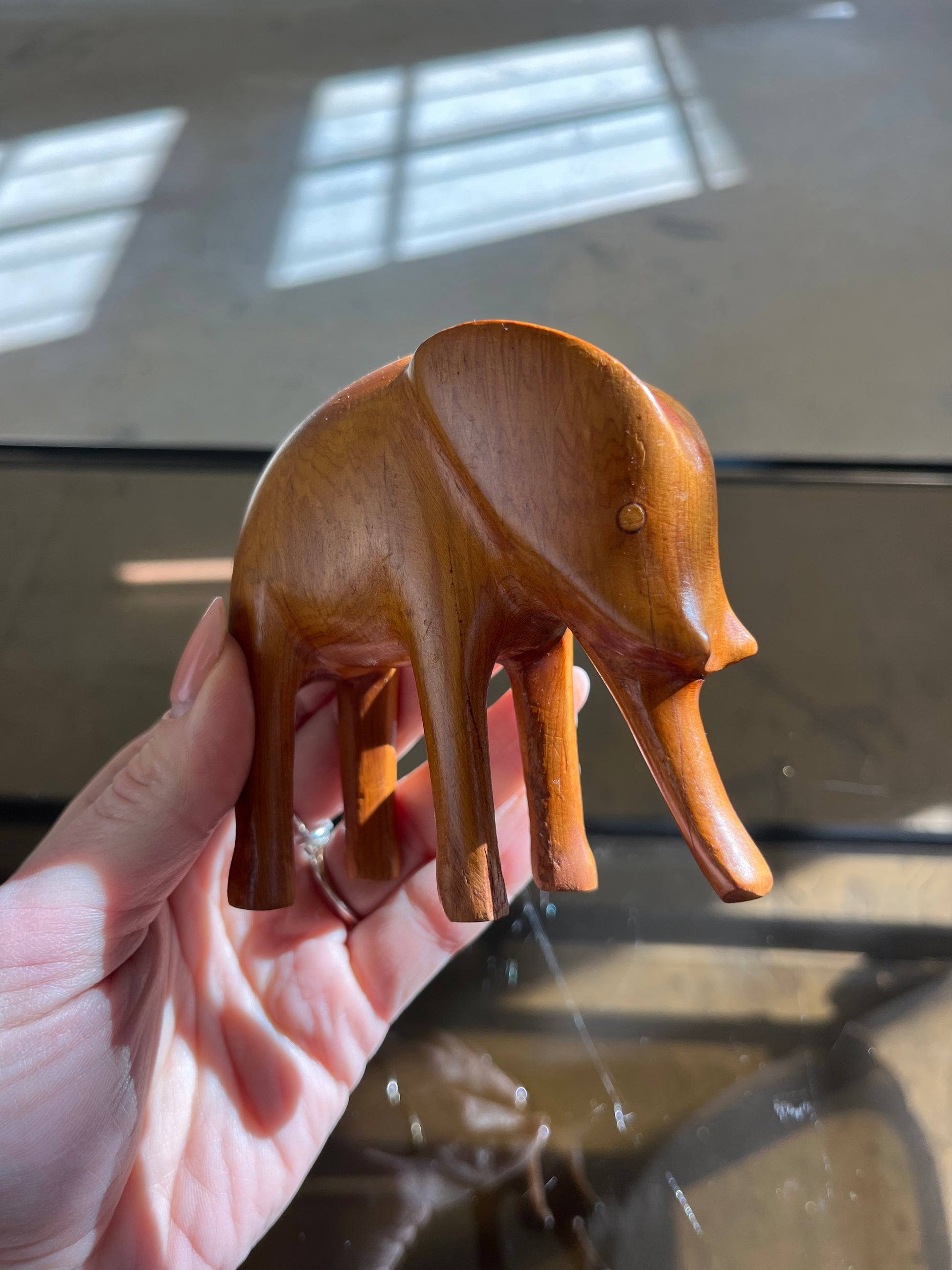 Holzfigur Elefant