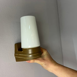 Wandlampe Modell 6080 ocker von Sigvard Bernadotte für Ifö