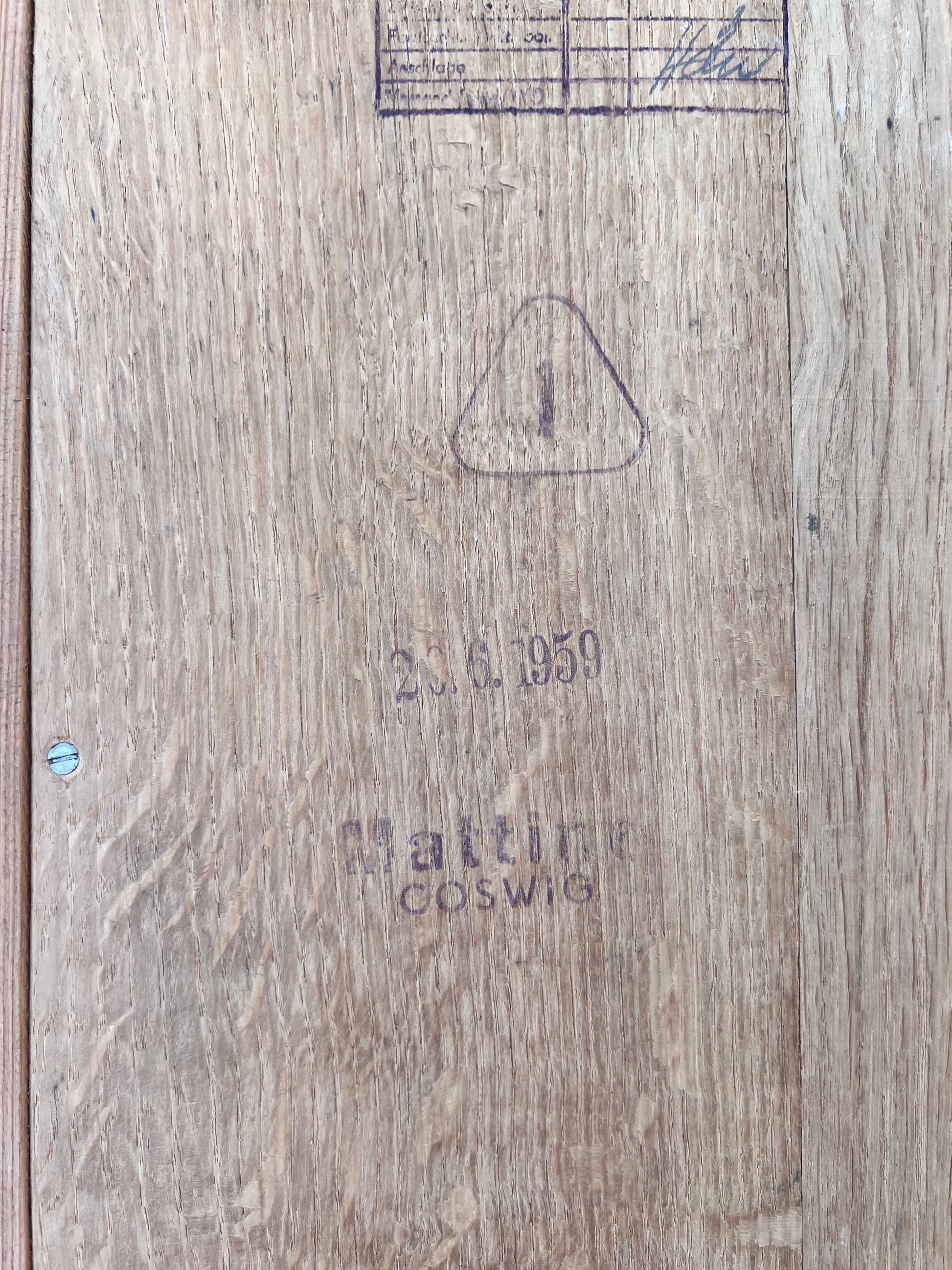 Highboard / Wohnzimmerschrank Typ 602/G Esche von Hellerau aus 1959