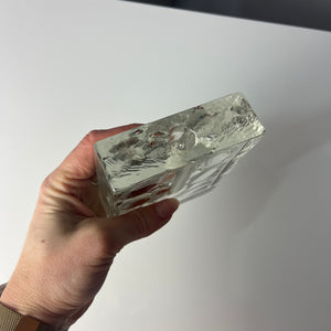 Solifleur Vase mit floralem Muster von Heiner Düsterhaus für Walther Glas