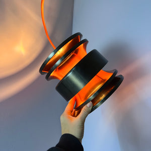 Hängelampe anthrazit orange von Carl Thore