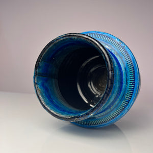 Vase Serie Rimini Blu von Aldo Londi für Bitossi