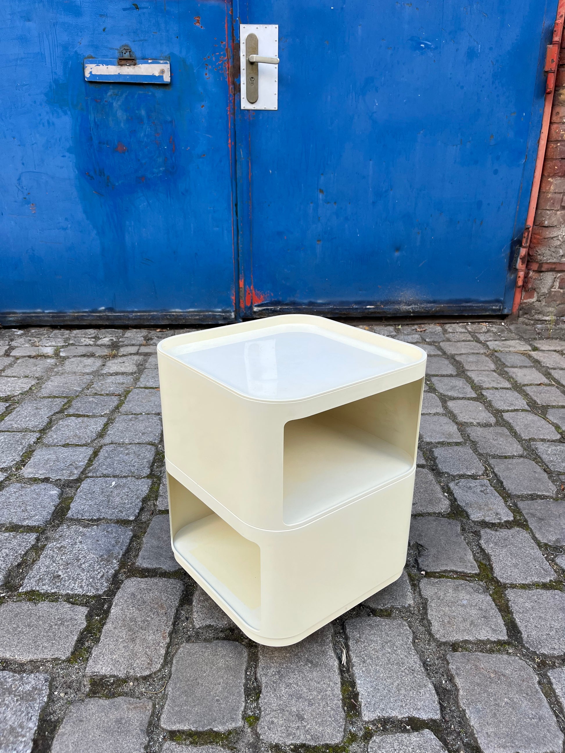 Beistelltisch Componibili weiß von Anna Castell Ferrieri für Kartell