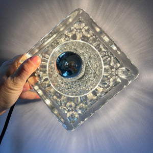 Wandlampe Ice Cube Glas Chrom
